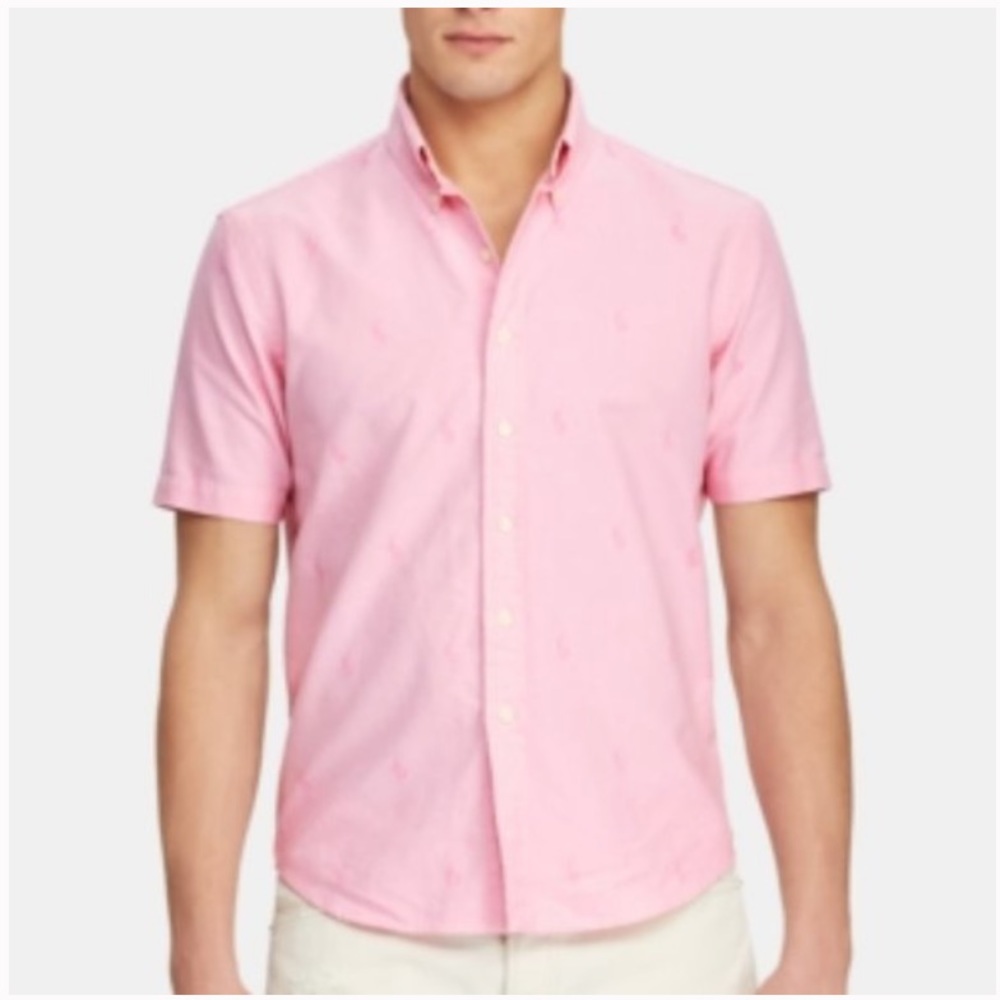 Ralph Lauren Tonal All Over Pony Button Shirt